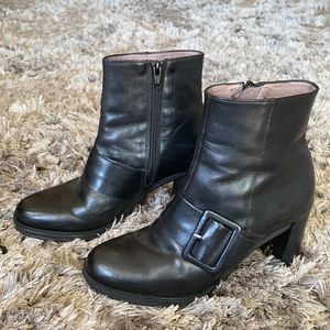 Black Leather Boots 37